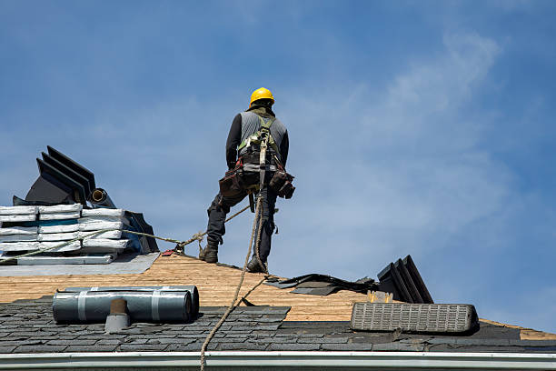 Professional Roof Replacement technician working in Georgetown, MA